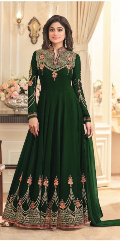 appealing-green-color-faux-georgette-embroidery-and-diamond-work-suit