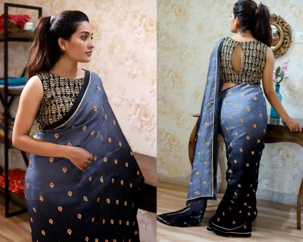 attractive-gray-black-pading-georgette-embroidery-work-trendy-saree