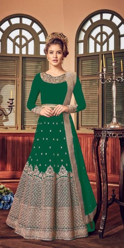 impeccable-green-color-heavy-georgette-embroidery-stone-work-suit