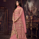 luminous-dark-pink-color-heavy-net-embroidered-stone-work-sharara-suit
