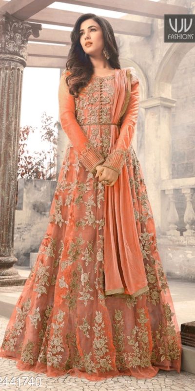 magical-orange-color-heavy-net-embroidered-and-stone-work-anarkali-suit
