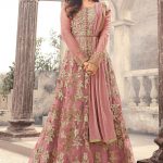 magical-peach-color-heavy-net-embroidered-and-stone-work-anarkali-suit
