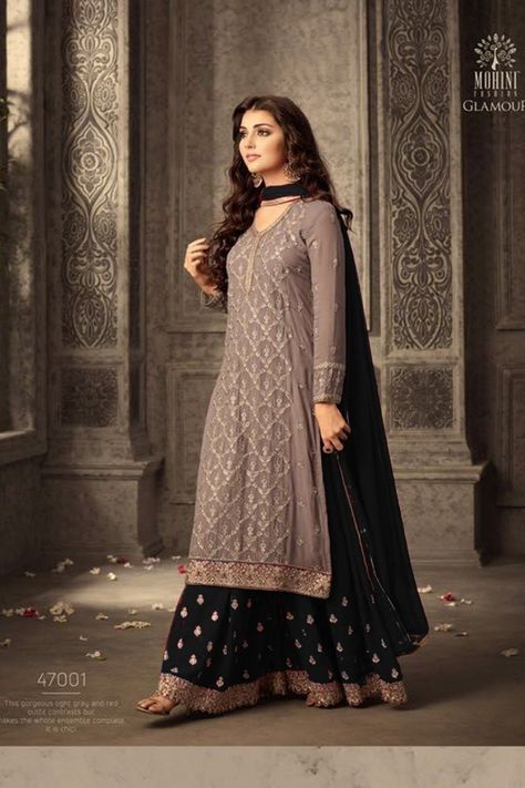 mesmerizing-black-faux-georgette-embroidery-stone-work-sharara-suit-2