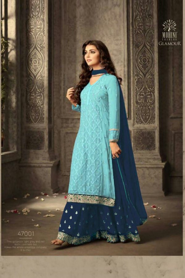 mesmerizing-blue-faux-georgette-embroidery-stone-work-sharara-suit-2