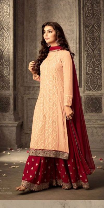 orange-red-faux-georgette-embroidery-stone-work-sharara-suit