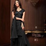 streamlined-black-color-heavy-embroidered-net-full-moti-work-suit