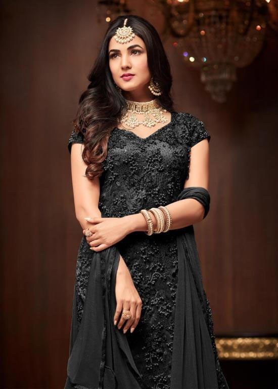 streamlined-black-color-heavy-embroidered-net-full-moti-work-suit