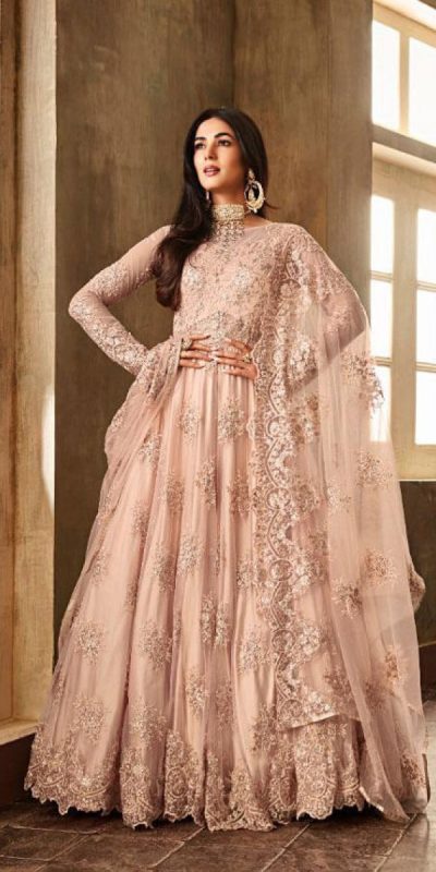 Buy Diwali Sangeet Organza Indian Plus Size Dresses Online for Women in UK