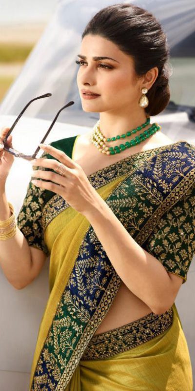 Vivera Women's Wear Prachi Desai In Corn Yellow Color Soft Silk Saree -  Diwali Style