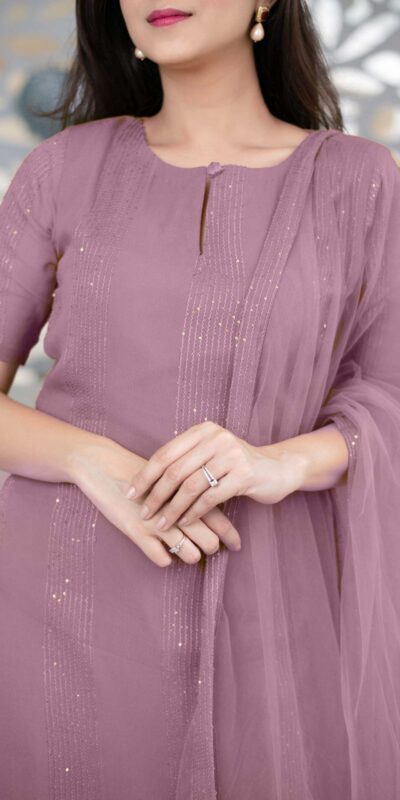 RTCKD 1040 Light Purple Top: Heavy Rayon Dupatta: Net Work: Fancy Thread Embroidery Sequence Work Party, Wedding, Festive @1649/- Only | Salwar suit, Designer Suits, Casual Suits, Creative suits, Party Wear Suits, Straight Suits