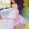 Amazing Baby Pink Color Party Wear Embroidery Sharara Suit