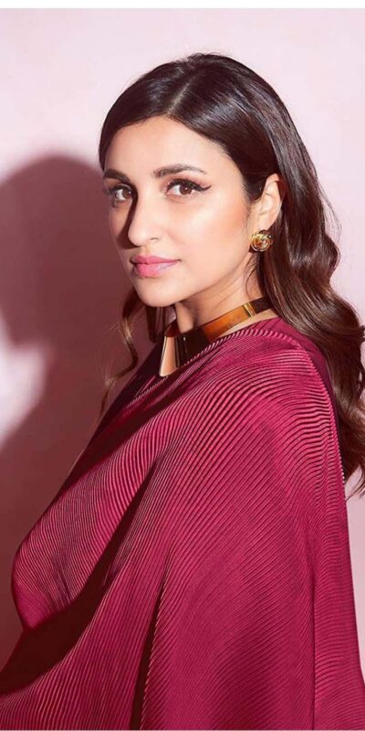 BT 1083 Red Saree : Premium Chinon Silk Work : Pleating Work Casual, Party Wear, Wedding Parineeti Chopra Pleated Saree @1499/- | Sarees, Bollywood Sarees, Creative Sarees, Designer Sarees, Embroidered Sarees, Party Wear Sarees