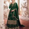 Adorable Green Color Georgette Embroidery Sequence Sharara Suit