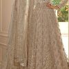 Grace Off White Color Net Embroidery And Mirror work Anarkali Suit