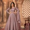 Beautiful Brown Color Sequence With Embroidery Work Gown