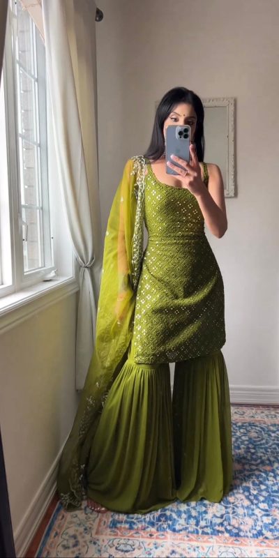 beautiful-green-color-embroidery-with-sequence-work-sharara
