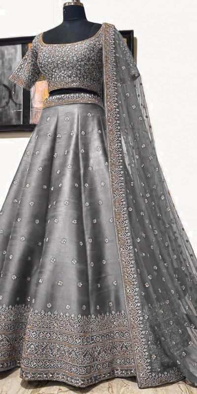 elegant-grey-color-embroidery-sequence-work-festive-lehenga-choli