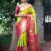 KP 4018 Green Color Soft Lichi Silk Jacquard Work Saree Casual, Party Wear, Wedding, Events Etc. Expected Delivery 4-6 Working Days @1499/- | Sarees, Bollywood Sarees, Creative Sarees, Designer Sarees, Embroidered Sarees, Ethnic Saree, Modern Digital sarees, Party Wear Sarees