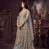 Maisha Women's Wear Off White Color Heavy Net Embroidered Stone Work Sharara Suit