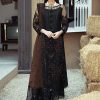 New Exclusive Black & Brown Faux Georgette Salwar Suit
