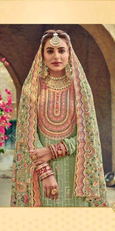 new-exclusive-green-color-embroidery-work-sharara-suit