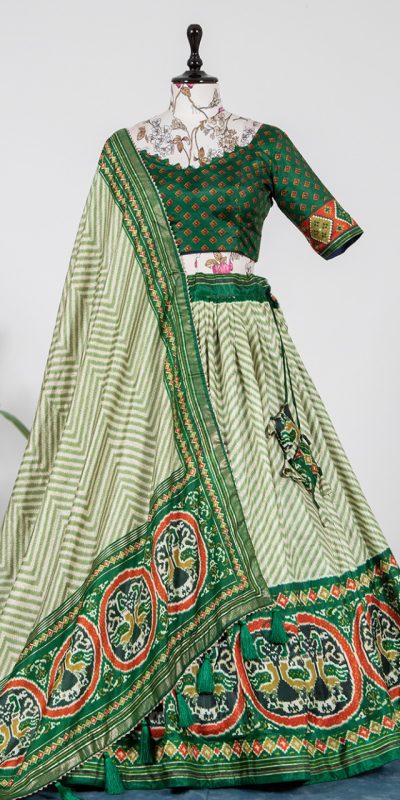 new-exclusive-green-color-silk-with-heavy-tassels-lehenga-choli