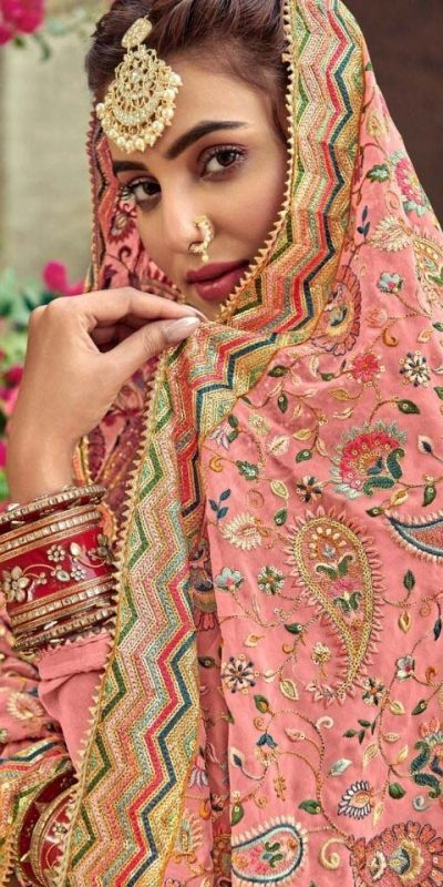 new-exclusive-peach-color-embroidery-work-sharara-suit