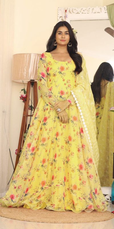 the-simple-beautiful-yellow-color-silk-organza-with-digital-printed-gown