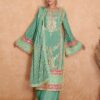 Beautiful Green Color Chinon Coding Embroidery Salwar Suit