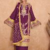 Beautiful Purple Color Chinon Coding Embroidery Salwar Suit