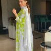 Dazzling Green Color Georgette Fancy Digital Printed Salwar Suit