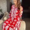 Dazzling Red Color Georgette Fancy Digital Printed Salwar Suit