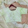 Fancy Green Color Pure Soft Tabby Organza Butta Nd Work Saree
