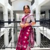 Fashionable Red Color Soft Lichi Silk Beautiful Rich Pallu Saree