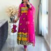 Graceful Pink Color Soft Net Thread With Sequence Salwar Suit