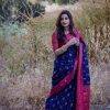 Superb Blue Color Soft Lichi Silk Ordinary Design Rich Pallu Saree