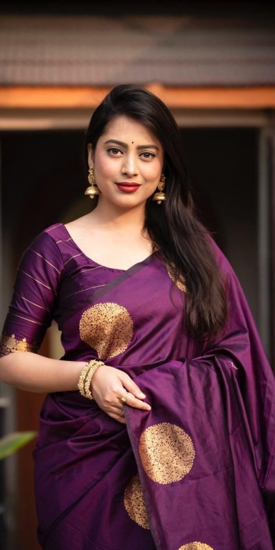 KP 5062 Dark Purple Color Soft Lichi Silk Jacquard On All Over Saree Casual, Party Wear, Wedding, Events Etc. Expected Delivery 4-6 Working Days @1299/- | Sarees, Bollywood Sarees, Creative Sarees, Designer Sarees, Embroidered Sarees, Ethnic Saree, Modern Digital sarees, Party Wear Sarees