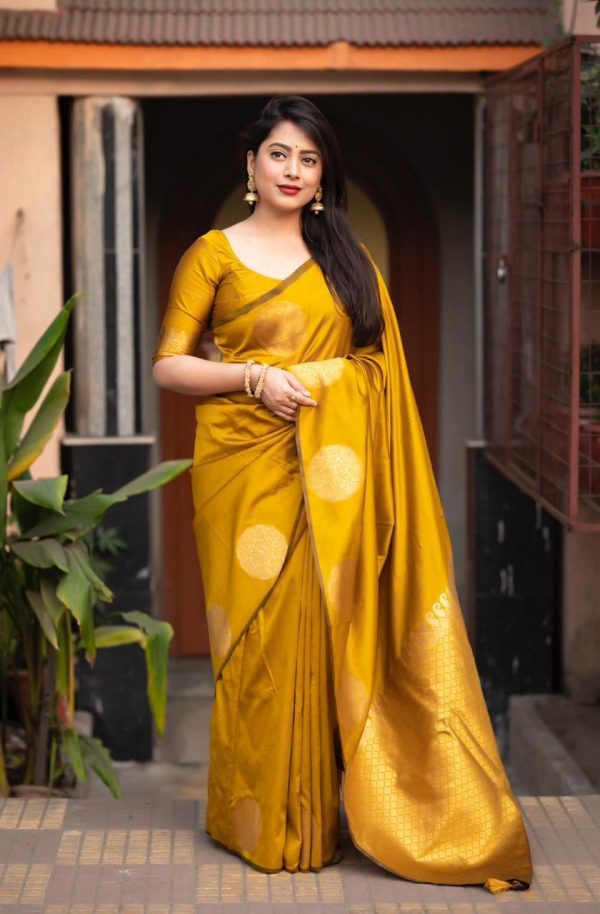 KP 5062 Mastered Gold Color Soft Lichi Silk Cloth Rich Pallu Work Saree Casual, Party Wear, Wedding, Events Etc.   Expected Delivery 4-6 Working Days @ 1299/- | Sarees, Bollywood Sarees, Creative Sarees, Designer Sarees, Embroidered Sarees, Ethnic Saree, Modern Digital sarees, Party Wear Sarees