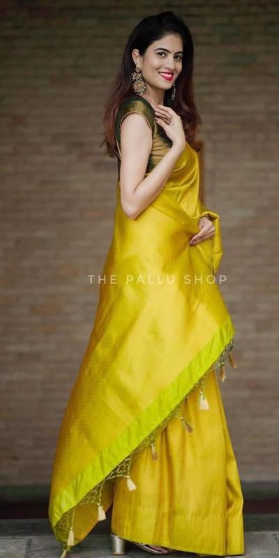 KP 4099 Yellow Color Soft Lichi Silk Cloth Rich Pallu All Over Saree Events Casual, Wedding, Festive, Events Etc. Expected Delivery  4-6 Working Days @1349/- | Sarees, Bollywood Sarees, Creative Sarees, Designer Sarees, Embroidered Sarees, Ethnic Saree, Modern Digital sarees, Party Wear Sarees