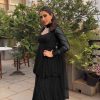 Aesthetically Black Color Foix Georgette Embroidery Salwar Suit