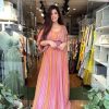 Beautiful Pink Color Georgette Digital Printed Hand Khatli Gown