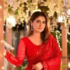 Dazzling Red Color Georgette Embroidery Sequence Work Saree