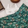 Glamorous Green Color Heavy Georgette Digital Printed Saree