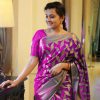 Glamorous Pink Color Soft Lichi Silk Cloth Jacquard All Over Saree