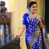Glamorous Royal Blue Soft Lichi Silk Cloth Jacquard All Over Saree