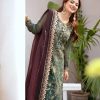 Graceful Green Color Georgette Embroidery Sequence Salwar Suit