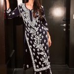 Grand Black Color Georgette Thread Embroidered Salwar Suit