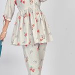 Mesmerizing White Color Soft Poly Linen Print Work Kurti
