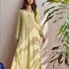Yellow Georgette Thread Embroidery Salwar Suit