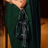 Sublime Green Color Georgette Thread Sequence Work Saree